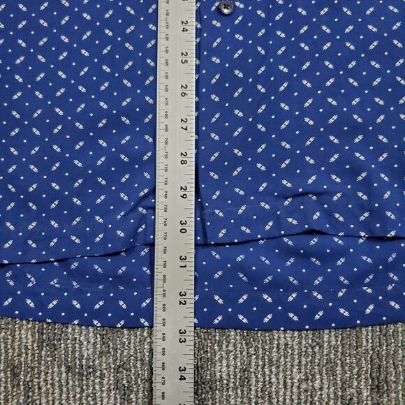 Vintage 90s Polo Ralph Lauren Shirt Men's Clayton XXL Geometric, Rayon, Y2K - Picture 9 of 12